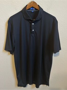 Stitch Golf Men’s Black Golf Polo
